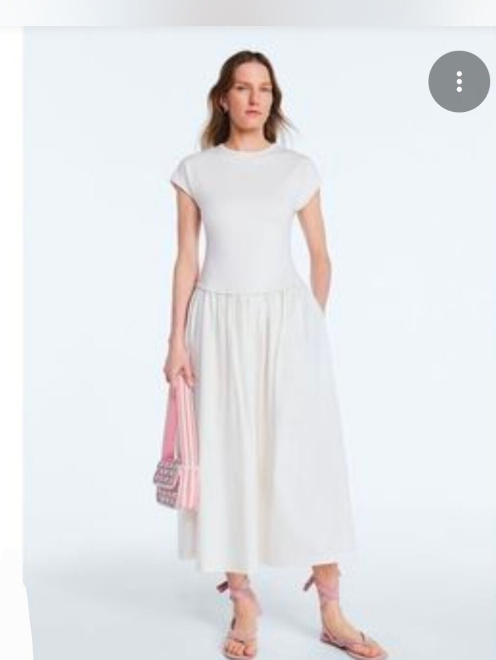 Scoop Women’s Maxi Dress with Short Dolman Sleeves XL In Parsnip NWT